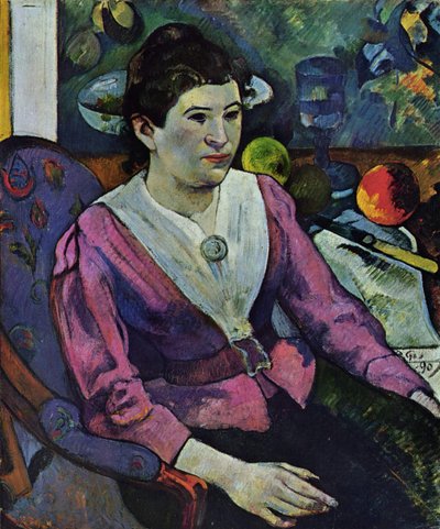 Portrait of Marie Derrien Lagadu by Paul Gauguin